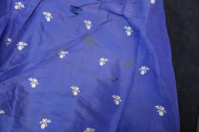 Lot 240 - A gown of aniline-dyed purple silk damask,  early 1870s