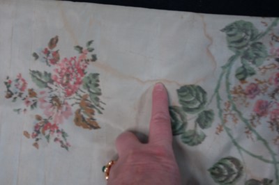 Lot 240 - A gown of aniline-dyed purple silk damask,  early 1870s