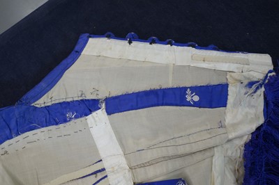 Lot 240 - A gown of aniline-dyed purple silk damask,  early 1870s