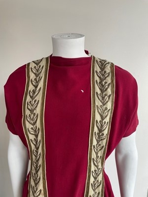 Lot 103 - Kenneth Williams's tunic worn in the film 'Carry on Cleo' for his role as Julius Caesar, 1964