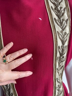 Lot 103 - Kenneth Williams's tunic worn in the film 'Carry on Cleo' for his role as Julius Caesar, 1964