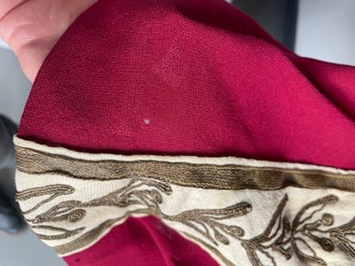 Lot 103 - Kenneth Williams's tunic worn in the film 'Carry on Cleo' for his role as Julius Caesar, 1964