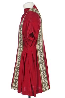 Lot 103 - Kenneth Williams's tunic worn in the film 'Carry on Cleo' for his role as Julius Caesar, 1964