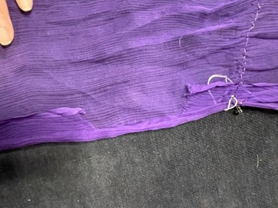 Lot 64 - A fine and rare Paul Poiret purple sequined evening dress, 1928