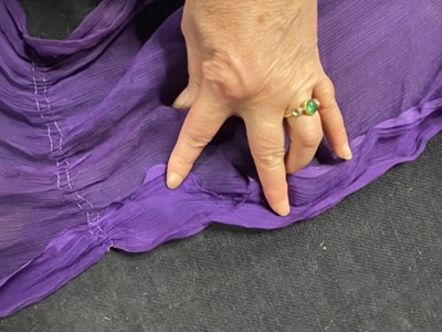 Lot 64 - A fine and rare Paul Poiret purple sequined evening dress, 1928