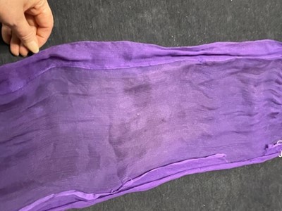 Lot 64 - A fine and rare Paul Poiret purple sequined evening dress, 1928