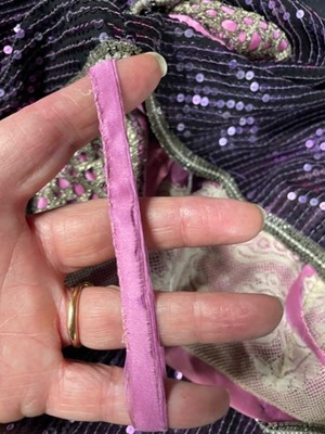Lot 64 - A fine and rare Paul Poiret purple sequined evening dress, 1928