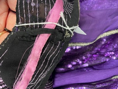 Lot 64 - A fine and rare Paul Poiret purple sequined evening dress, 1928