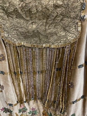 Lot 62 - A Jean Patou couture embroidered velvet cocktail dress, 1925-26