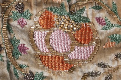 Lot 62 - A Jean Patou couture embroidered velvet cocktail dress, 1925-26