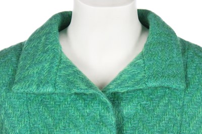 Lot 88 - A Balenciaga couture jade-green tweed suit, Autumn-Winter 1963-64