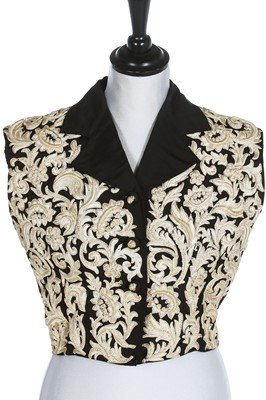 Lot 249 - A fine and rare Balenciaga couture embroidered waistcoat/bodice, Spring-Summer 1946