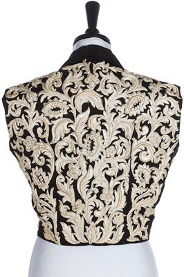 Lot 71 - A fine and rare Balenciaga couture embroidered bolero bodice, Spring-Summer 1946
