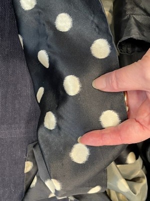 Lot 76 - A fine Balenciaga couture polka-dot satin dinner dress, Model 103, Autumn-Winter 1953