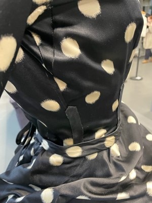 Lot 76 - A fine Balenciaga couture polka-dot satin dinner dress, Model 103, Autumn-Winter 1953