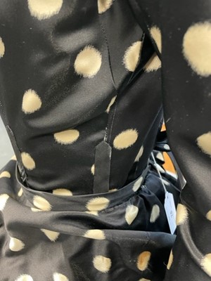 Lot 76 - A fine Balenciaga couture polka-dot satin dinner dress, Model 103, Autumn-Winter 1953
