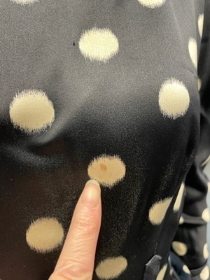 Lot 76 - A fine Balenciaga couture polka-dot satin dinner dress, Model 103, Autumn-Winter 1953