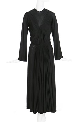 Lot 67 - A rare and early Alix / Madame Grès couture draped silk jersey evening gown, circa 1936
