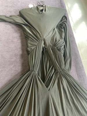 Lot 67 - A rare and early Alix / Madame Grès couture draped silk jersey evening gown, circa 1936