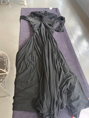 Lot 67 - A rare and early Alix / Madame Grès couture draped silk jersey evening gown, circa 1936