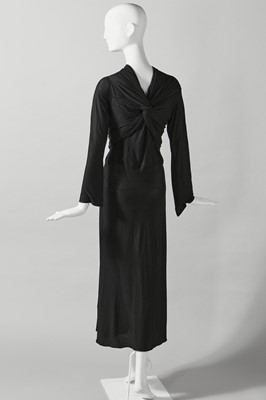 Lot 67 - A rare and early Alix / Madame Grès couture draped silk jersey evening gown, circa 1936