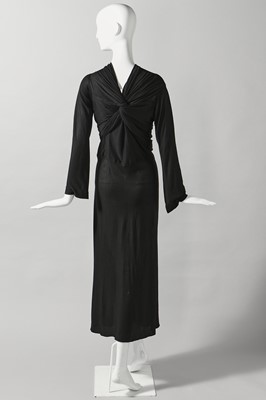 Lot 67 - A rare and early Alix / Madame Grès couture draped silk jersey evening gown, circa 1936
