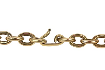 Lot 14 - A fine Chanel gilt chain necklace with large bejewelled crucifix pendant, 1971-1981