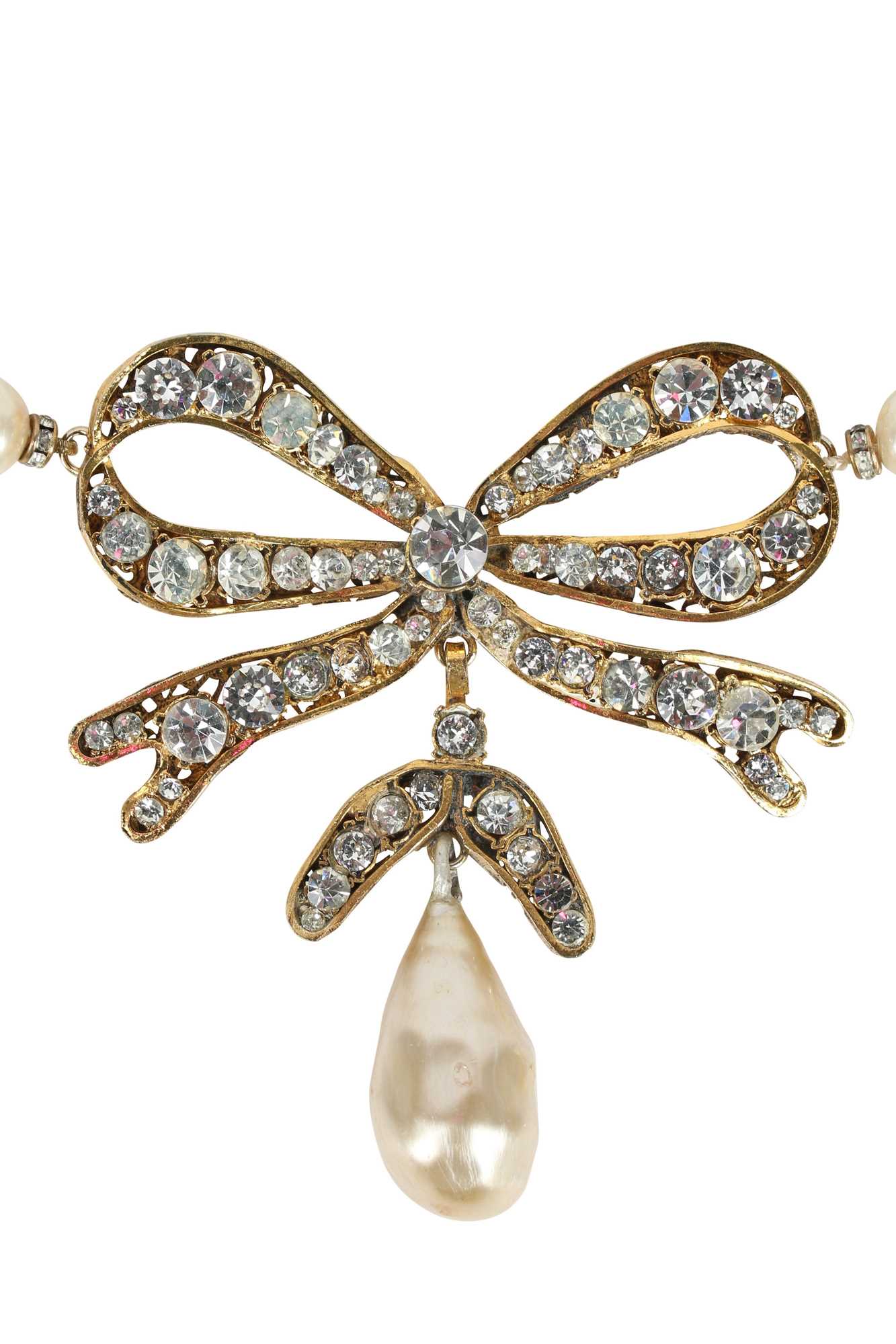 Lot 12 - A fine Chanel two-strand 'pearl' sautoir, 1971-1981