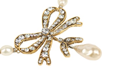 Lot 12 - A fine Chanel two-strand 'pearl' sautoir, 1971-1981