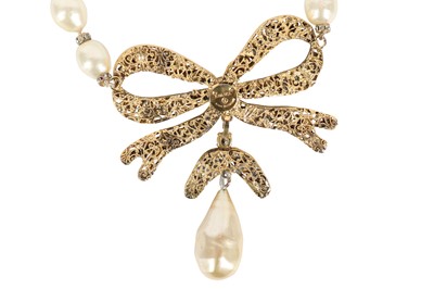 Lot 12 - A fine Chanel two-strand 'pearl' sautoir, 1971-1981