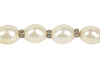Lot 12 - A fine Chanel two-strand 'pearl' sautoir, 1971-1981