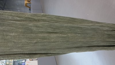Lot 57 - A Mariano Fortuny pale-aqua pleated silk Delphos gown, 1920-30