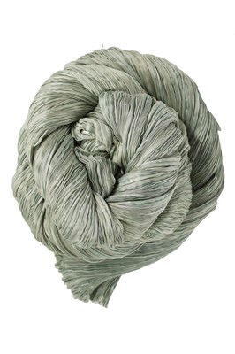 Lot 57 - A Mariano Fortuny pale-aqua pleated silk Delphos gown, 1920-30