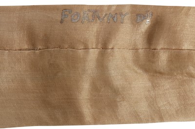 Lot 58 - A Mariano Fortuny pale-gold pleated silk Delphos gown, 1920-30