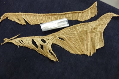 Lot 58 - A Mariano Fortuny pale-gold pleated silk Delphos gown, 1920-30