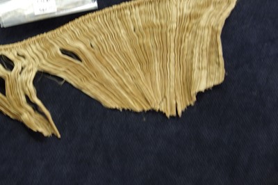 Lot 58 - A Mariano Fortuny pale-gold pleated silk Delphos gown, 1920-30