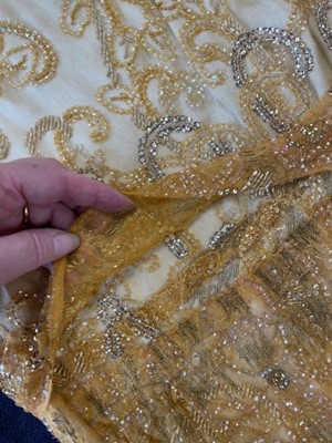 Lot 60 - A Callot Soeurs tangerine tulle flapper dress, circa 1925