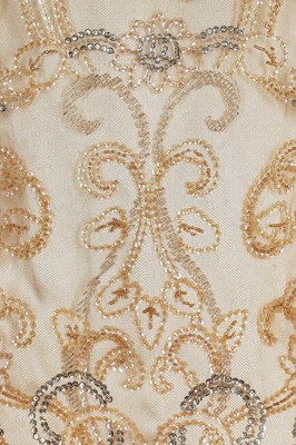 Lot 60 - A Callot Soeurs tangerine tulle flapper dress, circa 1925