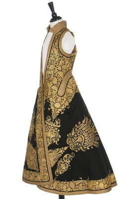 Lot 254 - A woman's embroidered wedding robe, Piri Piri, Greek or Albanian Ottoman, late 19th century