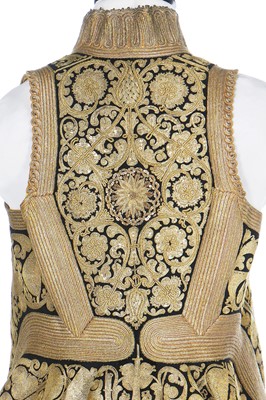 Lot 254 - A woman's embroidered wedding robe, Piri Piri, Greek or Albanian Ottoman, late 19th century