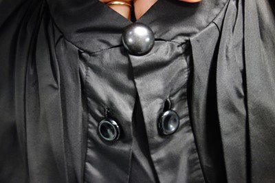 Lot 81 - A Christian Dior New York black paper taffeta dinner dress, 1951