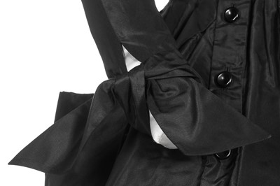 Lot 81 - A Christian Dior New York black paper taffeta dinner dress, 1951
