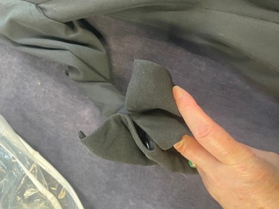 Lot 72 - A black wool coat dress, Dior, made under licence, American, circa 1947