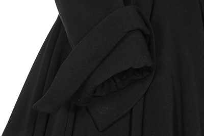 Lot 72 - A black wool coat dress, Dior, made under licence, American, circa 1947