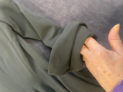 Lot 72 - A black wool coat dress, Dior, made under licence, American, circa 1947