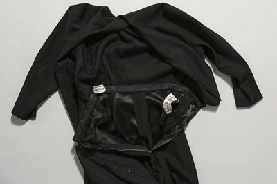 Lot 75 - A Balenciaga couture black wool dinner dress, Spring-Summer 1950