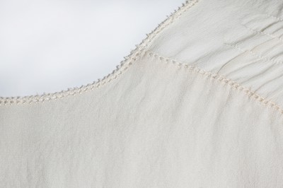 Lot 54 - An ivory chiffon couture dinner dress, attributed to Gabrielle Chanel, circa 1925