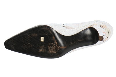 Lot 91 - A fine and rare Roger Vivier beaded evening shoe, 1963-64