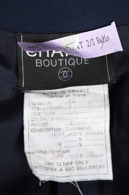 Lot 9 - A Chanel by Lagerfeld military-inspired coat, 1990s