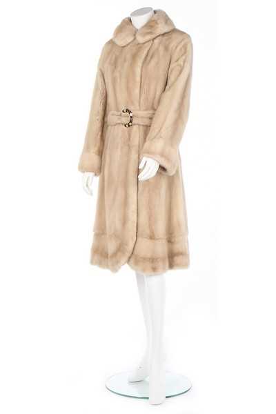 Lot 16 - A Noble Furs blonde mink coat, 1960s,...